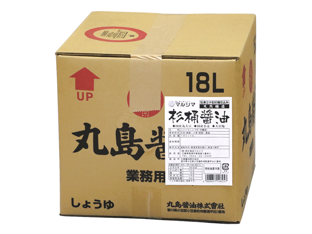天然醸造　杉桶醤油　業務用&nbsp;18L