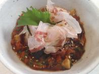 トマトと干し椎茸ソースの素麺